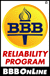 Better Business Bureau Reliability Seal of Approval
